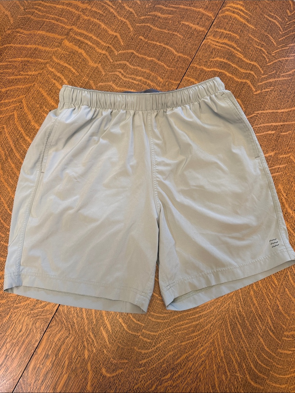 Light Gray Men's Hybrid Elastic-Waist Shorts